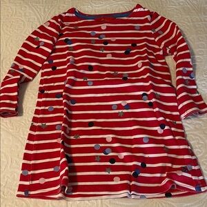 Joules Riviera striped star shift dress, Size, 3y